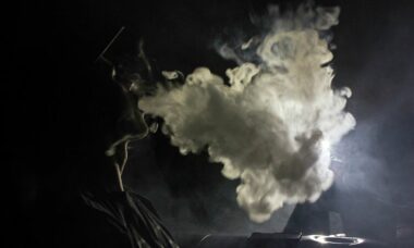 An unwanted faceful of secondhand vapour meant a dash to hospital