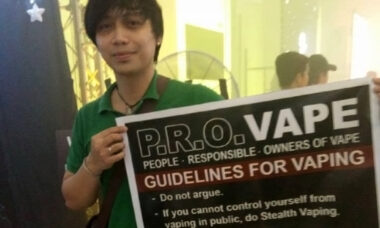 Vapers in the Philippines are urged to take a considerate approach