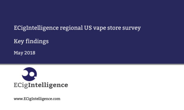 2018 US regional vape store survey - key findings